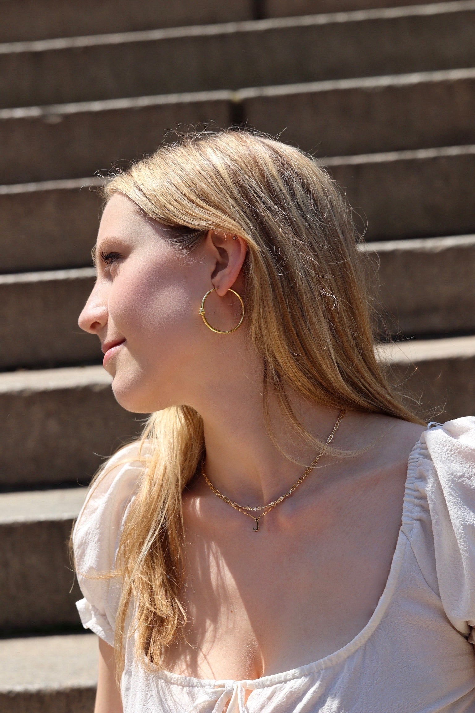 Dainty Gold Initial Necklace