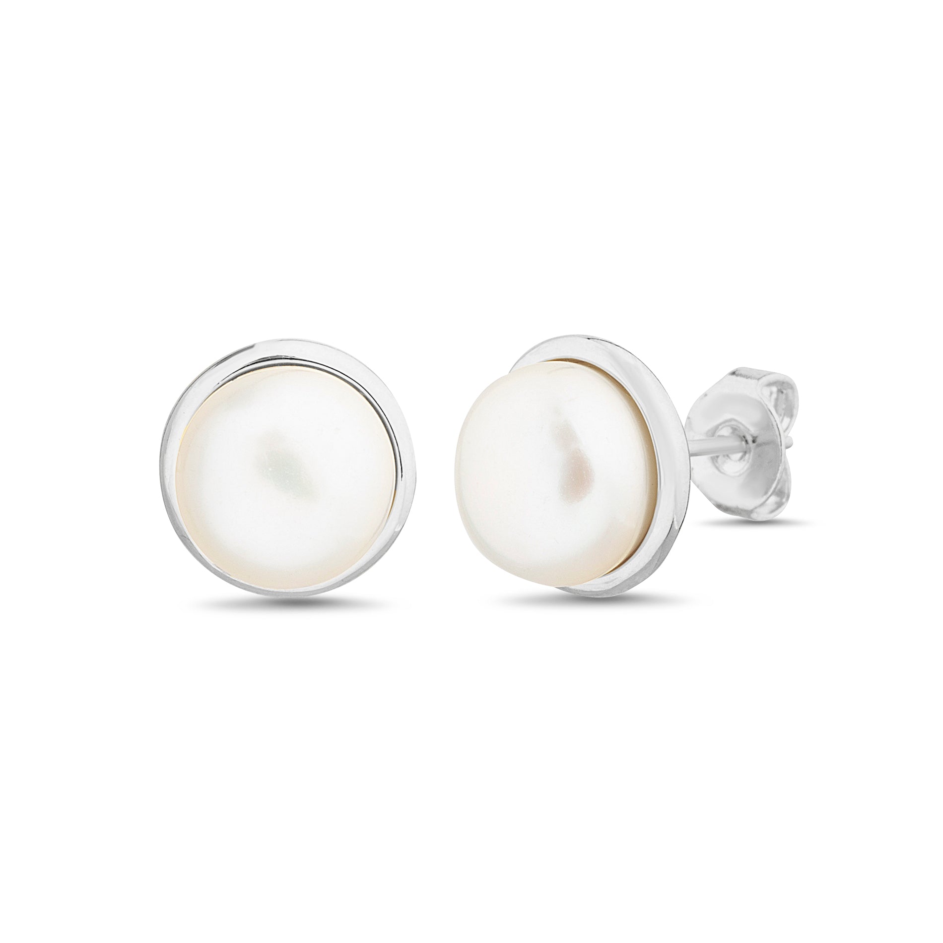 White Pearl 6mm Earring