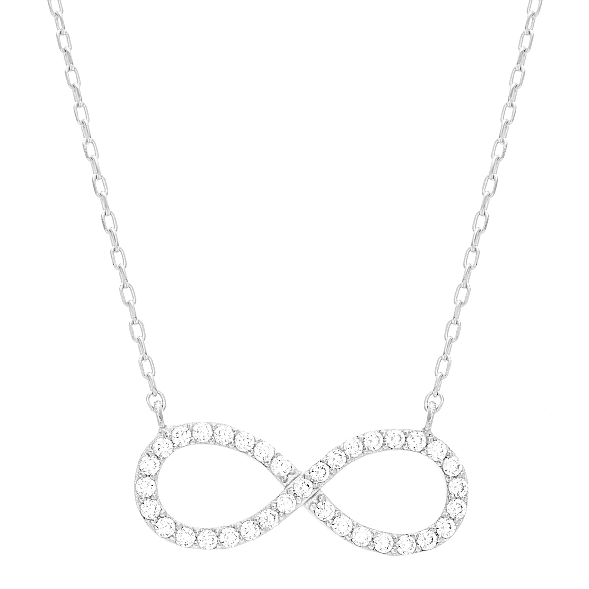 Gold or Silver Infinity Necklace