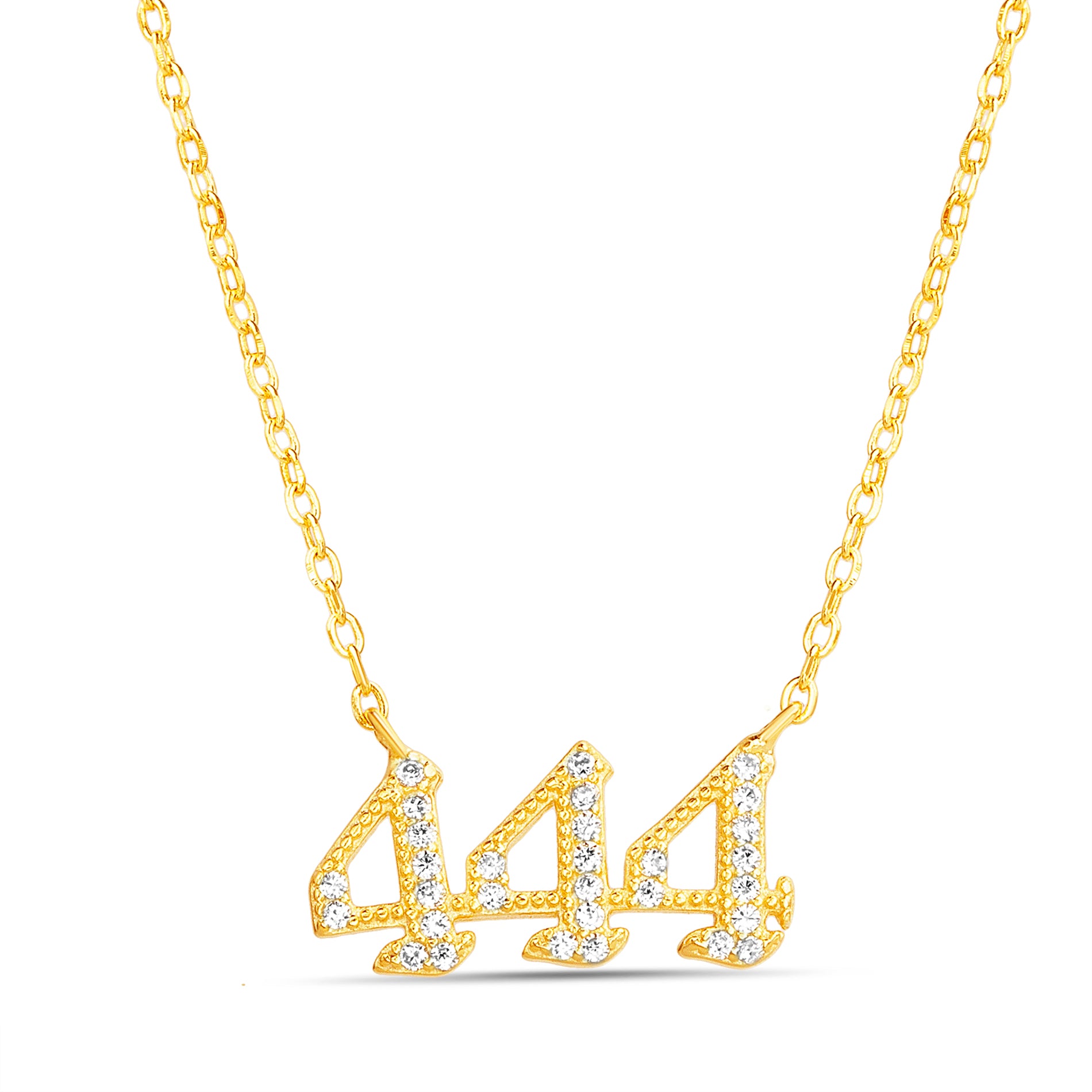 Sterling Silver Angel Number Necklace