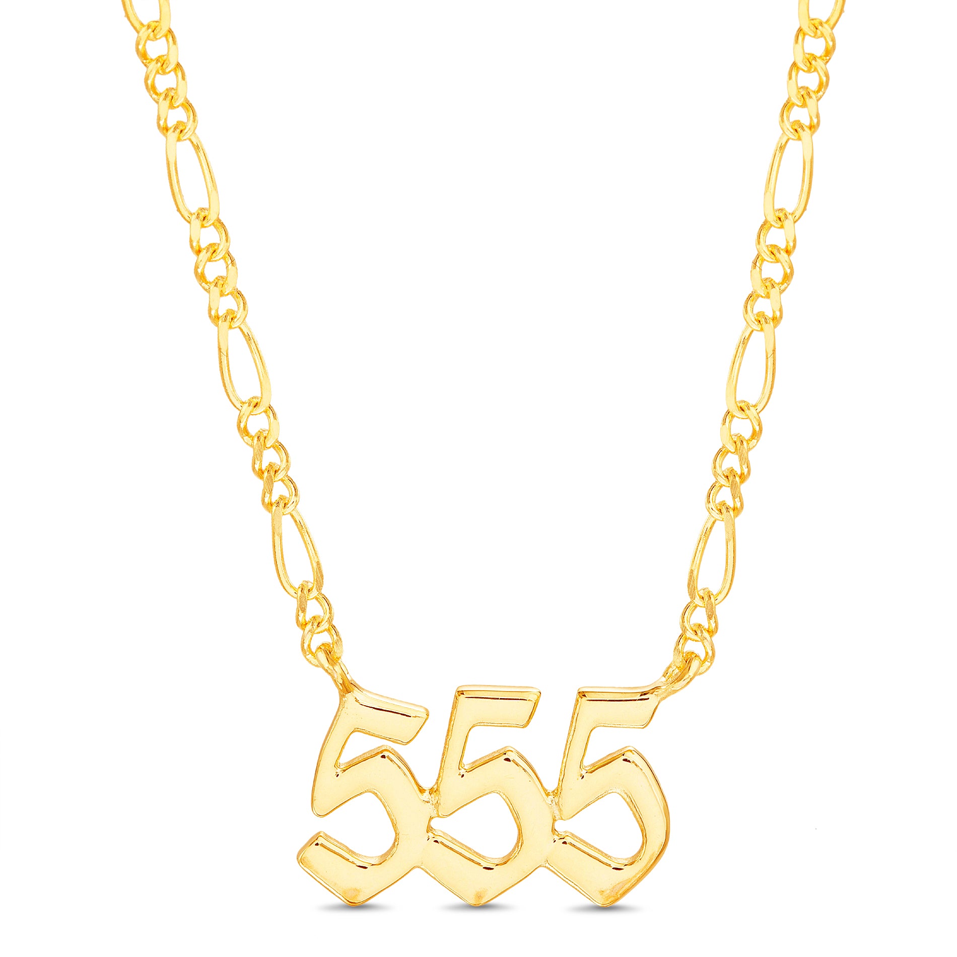 Sterling Silver Angel Number Necklace