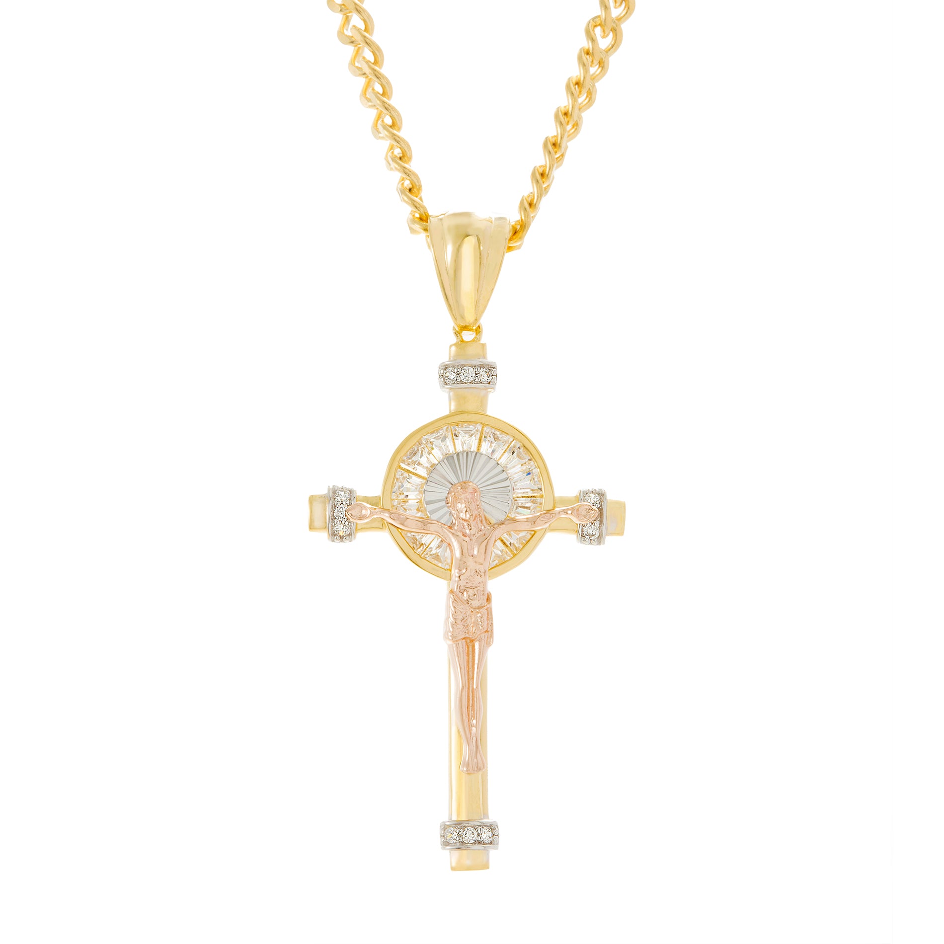 Sparkling CZ Cross Pendant